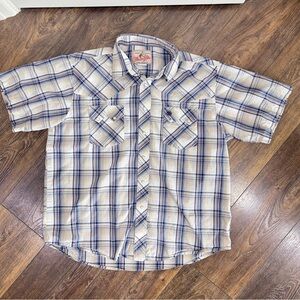 Vintage American Cowboys Choose Wrangler Western Pearl Snap Plaid Shirt